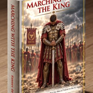 Marching with the King by Hannes de Bruyn — three-dimensional hardcover book
