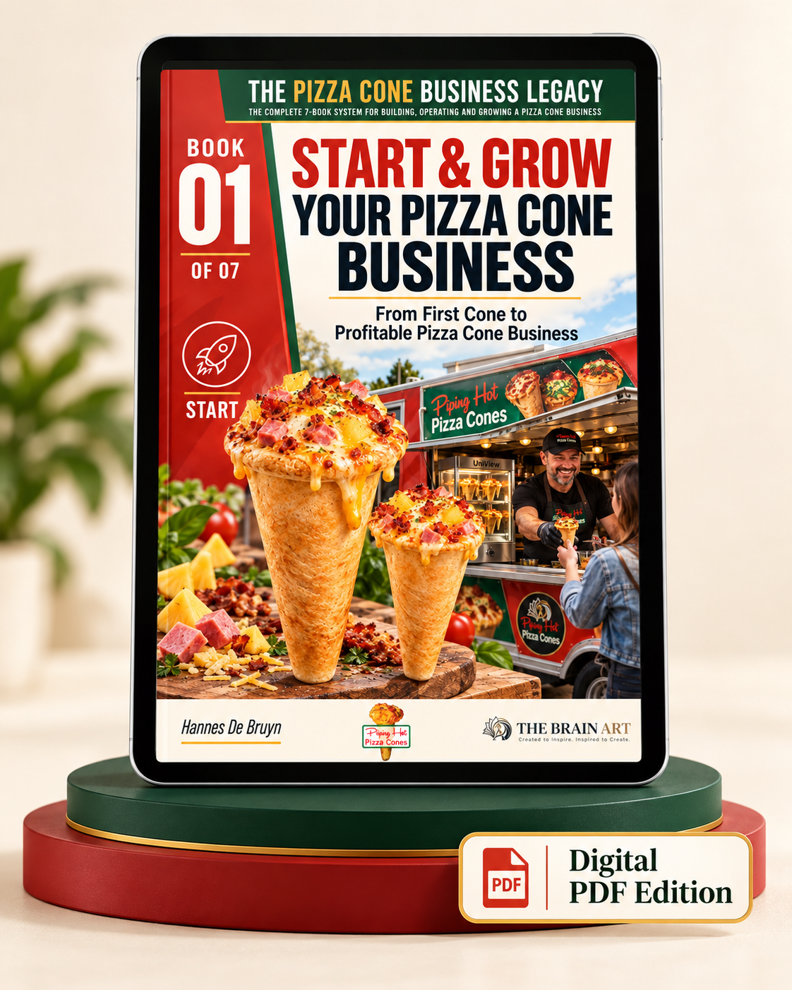 Start & Grow Your Pizza Cone Business on a tablet — digital PDF edition
